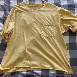 Yellow tee shirt